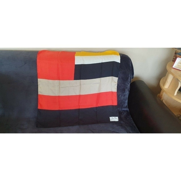 Jean Daix Pink And Brown Plaid Silk Scarf Hand Rolled Seams - Picture 3 of 5